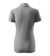 Damska koszulka polo Pique Polo Free Malfini dark gray highlights