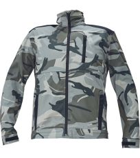 Męska kurtka softshell CRAMBE CRV szary kamuflaż