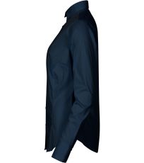 Koszula damska z długim rękawem Dynamic Malfini premium navy blue