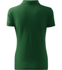 Damska koszulka polo Cotton Heavy Malfini zielony butelkowy