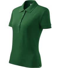 Damska koszulka polo Cotton Heavy Malfini zielony butelkowy