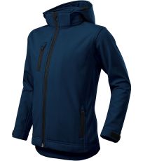 Kurtka softshell dla dzieci Performance Malfini ciemnoniebieski