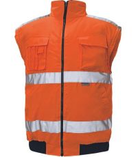 Męska kurtka zimowa HI-VIS CLOVELLY PILOT 2 v 1 Cerva pomara?czowy