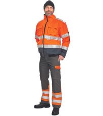 Męska kurtka zimowa HI-VIS CLOVELLY PILOT 2 v 1 Cerva pomara?czowy