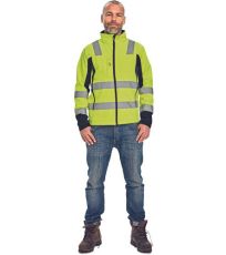 Męska softshellowa kurtka HI-VIS MALTON Cerva HV zółty