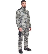 Męska kurtka softshell CRAMBE CRV szary kamuflaż