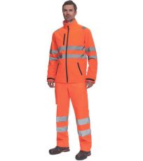 Męska softshellowa kurtka HI-VIS MURCIA Cerva pomarańczowy