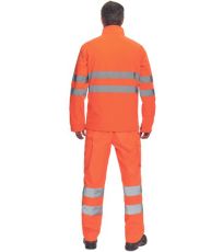 Męska softshellowa kurtka HI-VIS MURCIA Cerva pomarańczowy