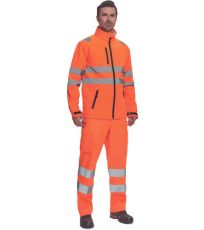 Męska softshellowa kurtka HI-VIS MURCIA Cerva pomarańczowy