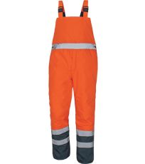 Męskie zimowe spodnie z szelkami HI-VIS PADSTOW Cerva