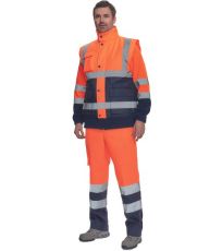Męska ocieplana kamizelka HI-VIS HELLIN Cerva pomarańczowy/navy