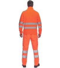 Męska polarowa kurtka HI-VIS ALMERIA Cerva pomara?czowy