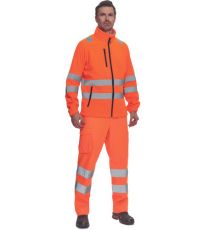 Męska polarowa kurtka HI-VIS ALMERIA Cerva pomara?czowy