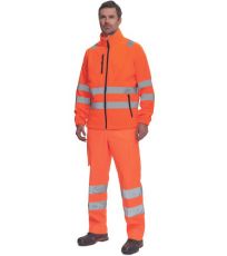 Męska polarowa kurtka HI-VIS ALMERIA Cerva pomara?czowy