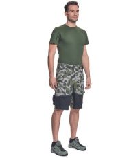 Męskie spodenki robocze NEURUM CAMOUFLAGE Cerva ciemny oliwkowy