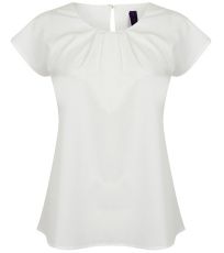 Damski elegancki t-shirt plisowany H597 Henbury