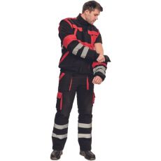 Męska zimowa kurtka robocza MAX WINTER RFLX Cerva czarny/czerwony