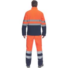 Męska softshellowa kurtka HI-VIS GRANADA Cerva pomarańczowy/navy