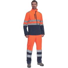 Męska softshellowa kurtka HI-VIS GRANADA Cerva pomarańczowy/navy