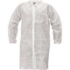 Jednorazowy ochronny płaszcz unisex BAT Cerva biały
