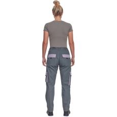 Damskie spodnie robocze MAX SUMMER LADY Cerva szary/jasnofioletowy