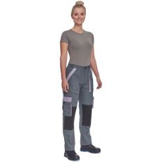 Damskie spodnie robocze MAX SUMMER LADY Cerva szary/jasnofioletowy