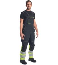 Męskie spodnie HI-VIS KNOXFIELD HVPS DW Cerva antracytowy/żółty