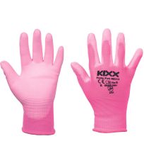 Ochronne rękawice robocze PRETTY PINK Kixx