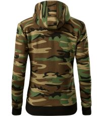 Bluza damska Camo Zipper Malfini camouflage brown