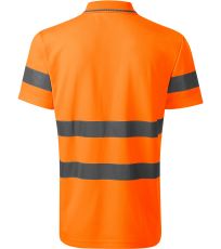 Koszulki polo unisex HV Runway RIMECK odblaskowy pomarańczowy