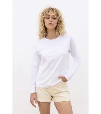 Damski t-shirt z długim rękawem Monarch SOĽS biały